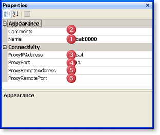 System Proxy Properties