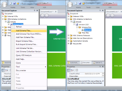 Steps to add XSD files to Base version